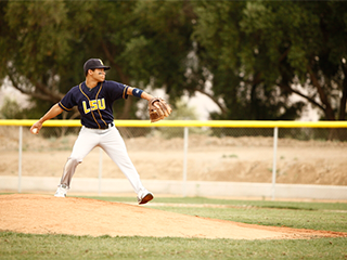 La Sierra University baseball player