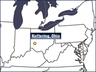 Map of Kettering College, Kettering, Ohio