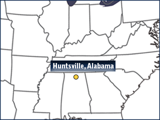 Map of Oakwood University, Huntsville, Alabama