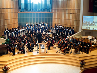 Washington Adventist University orchestra and choir