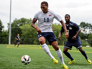 Washington Adventist University soccer players